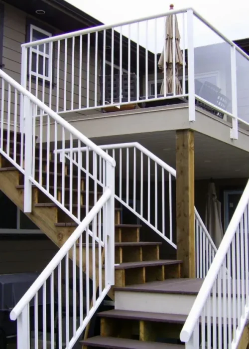 Capture White Railings